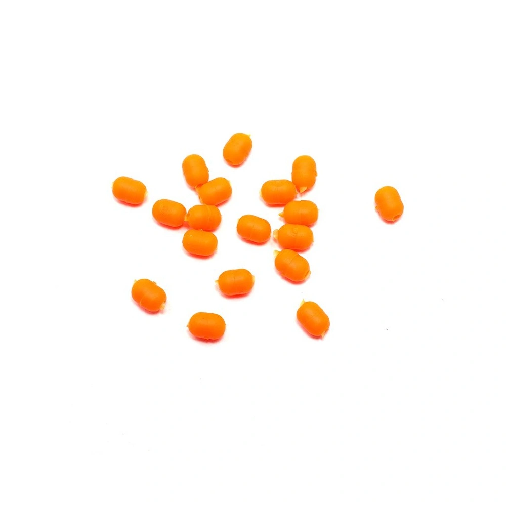 Бусина фидерная Namazu Soft Beads PVC овал 4.7мм Orange