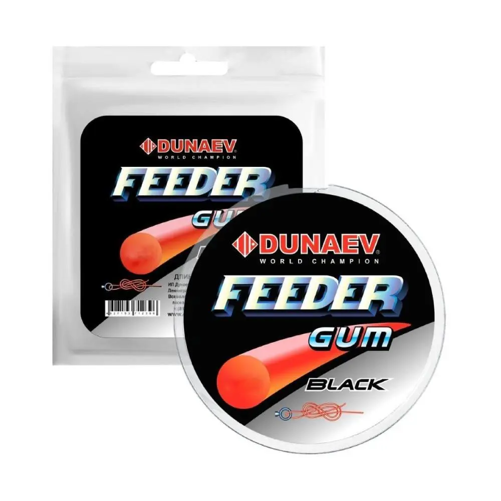 Dunaev Feeder Gum Black 1.0мм